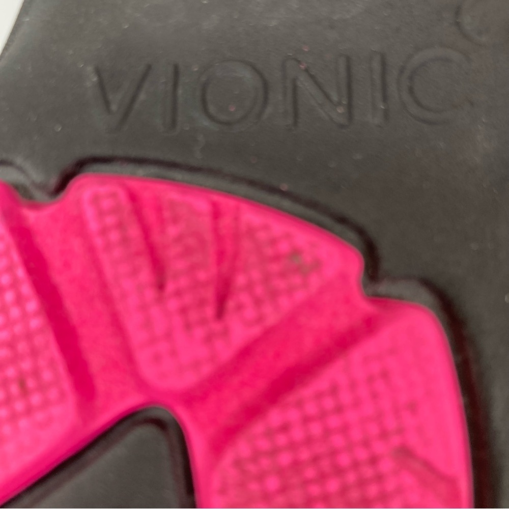 Vionic Serene Tia Pink Black Yoga Sling Back Sandals - Picture 15 of 16